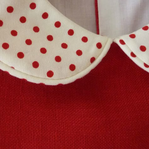 Polka Dot Aesthetic, Peter Pan Collars, Dot Dot, Red Polka Dot, Red Dots, Red Aesthetic, Maleficent, Vintage Girls, Pan Collar