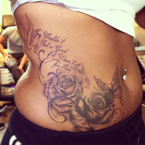 Around Belly Button Tattoos For Women, Tattoo Ideas Female Aesthetic, Side Stomach Tattoos Women, Female Stomach Tattoos, Side Stomach Tattoos, Button Tattoo, Stomach Tattoos Women, Waist Tattoos, Remembrance Tattoos