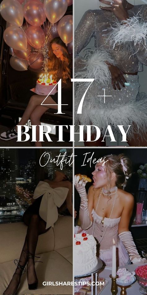 40+ Stylish Birthday Outfits for Women for a Glam Celebration 21st Birthday Outfits Winter Classy, Glam Theme Party Outfit, Baddie Birthday Outfit Summer, 40 Birthday Outfit, Birthday Baddie Outfits, Stylish Birthday Outfits, 18th Birthday Outfit Ideas, 30th Birthday Outfit Ideas For Women, Asian Birthday