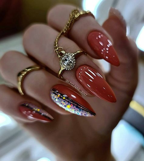 Unghie Sfumate, Japanese Mask, Fall Gel Nails, Nail Art For Beginners, Cute Nail Art Designs, Dope Nail Designs, Glamorous Nails, Red Nail Designs, Sparkle Nails