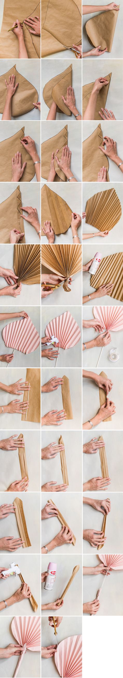 DIY PAPER PALM LEAVES - THE HOUSE LARS BUILT Kraf Kertas, Fleurs Diy, Paper Diy, בר מצווה, Paper Fans, Diy House, Boho Baby Shower, Paper Flowers Diy, Flowers Diy