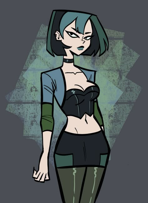 Goth Gf, Total Drama, A Cartoon, A Drawing, Cartoon Character, Blue Hair, Drama, On Twitter, Twitter