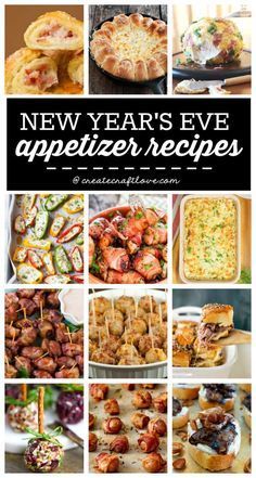 Bite Size Appetizers Easy, New Years Eve Snacks, New Years Eve Menu, New Years Eve Party Ideas Food, New Years Eve Dessert, New Years Appetizers, New Year's Eve Appetizers, New Years Eve Food, New Years Eve Dinner