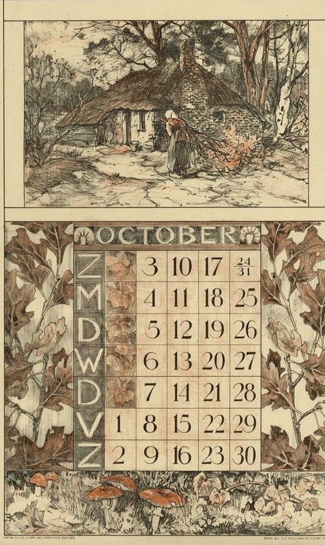 Cottagecore Calendar, Seasonal Journal, Victorian Autumn, Dark Academia Icons, Vintage Calendar, Calendar Layout, Geometric Quilt, Print Calendar, Vintage Junk Journal