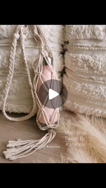 Macrame Bottle Holder Tutorial, Macrame Bottle Holder, Macrame Bottle, Macrame Decor, Macrame Tutorial, Macrame Design, July 25, Bottle Holder, Macrame Patterns