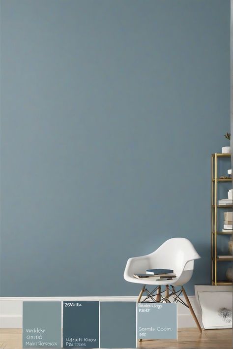 home interior design,interior bedroom design,designer wall paint,paint color match Smokey Blue Accent Wall, Sw Smoky Blue, Smokey Blue Green Paint, Sw Smoky Azurite, Sherwin Williams Smokey Azurite, Blue Painted Walls, Light Colored Furniture, Creative Storage Solutions, Sleek Furniture