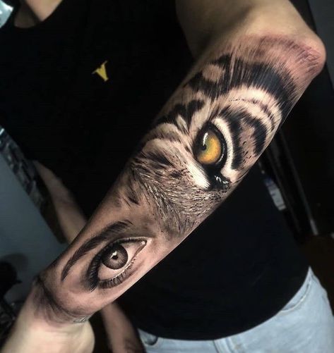 Half Lion Half Woman Tattoo Eyes, Half Human Half Animal Eye Tattoo, Lion Eye And Human Eye Tattoo, Half Wolf Half Woman Tattoo Eyes, Lady Lion Tattoo For Women, Half Human Half Animal Tattoo, Half Lion Eye Half Human Eye Tattoo, Tiger And Human Eye Tattoo, Half Eye Half Animal Tattoo