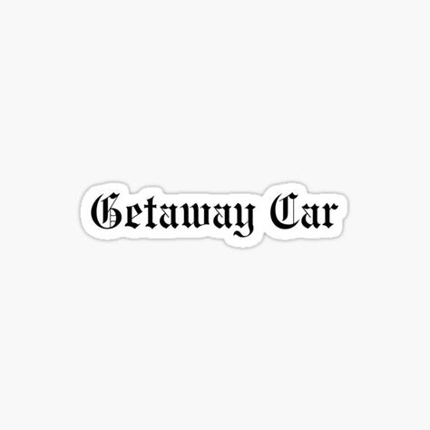 Taylor Swift Car Decals, Taylor Swift Car Stickers, Taylor Swift Bumper Sticker, Getaway Car Sticker, Getaway Car Taylor Swift, Car Mirror Decals, Rep Tour, Mirror Decals, Car Title