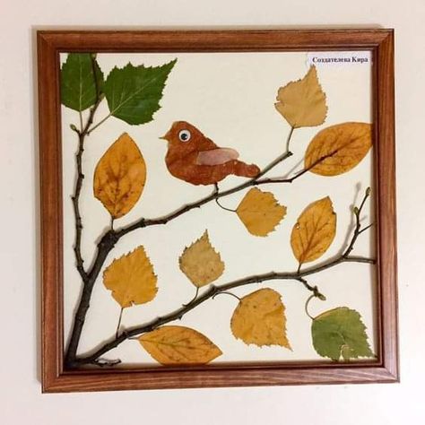 Leaf Art Diy, Dry Leaf Art, Autumn Leaves Craft, Fall Arts And Crafts, Leaf Crafts, Fall Crafts For Kids, Autumn Crafts, Pressed Flower Art, Home Diy Decor