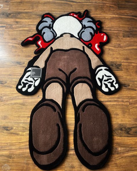 Kaws Rug Size - 5 x 3 feet #dripcorugs #rugsarchive #versace #rugdesign #aj1 #unc #tufting #jordan4s #typ #versacehome #tuftdesign #carpets #airjordans #adidasyeezy #aj4 #sneakerhead #nikedunk #fyp #nikedunklow #nikedunks #customrugs #tapestry #tuft_gallery #gengar #pokemon #anime Kaws Rug, Aj1 Unc, Gengar Pokemon, Jordan 4s, Pokemon Anime, Versace Home, Custom Carpet, Nike Dunks, Custom Rugs