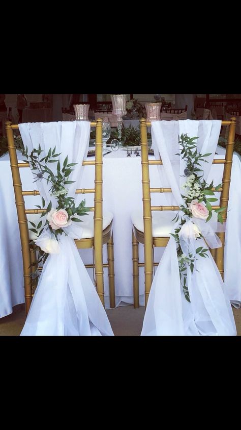 Bride And Groom Chairs At Reception, Wedding Chairs Bride And Groom, Bridal Bouquette, Bride And Groom Chair Decor, Bride Groom Chairs, Brides Chair, Bride Groom Table, Beauty And Beast Wedding, Wedding Reception Planning