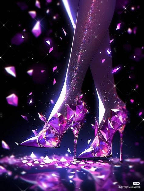 Fairy Heels, Artsy Shoes, Galaxy Shoes, Magic Shoes, Fairy Shoes, Fashion Design Template, Queen Outfit, Purple Heels, Art Jewelry Design