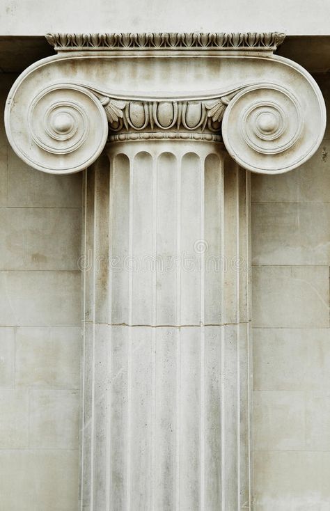 Rome Architecture, Ionic Column, Architectural Columns, Greek Columns, Ivy House, Stone Columns, Column Design, European Architecture, Education Design