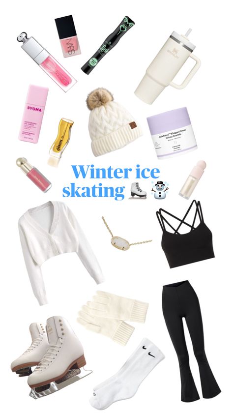 Skating Essentials, Cute Boards, Go Ice Skating, Type Of Makeup, Skating Outfit, Ice Skating Outfit, Cozy Clothes, Types Of Makeup, Ice Skate