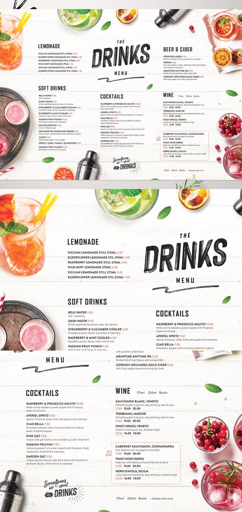 Drinks Menu Restaurant, Juice Menu Ideas, Bar Menu Design Ideas Drinks, Summer Drinks Menu Design, Menu Beverage Design, Drinking Menu Design, Drink Menu Board Design, Lemonade Menu Design, Summer Menu Design Ideas