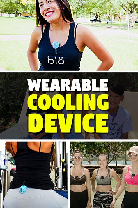 This cooling device is small, lightweight, and rechargeable. It's also a small, portable diffuser! Creative Inventions, Amazon Items, Great Inventions, Hip Flexor, Wearable Device, Cooling System, Sports Gear, Summer Heat, Fishing Gear