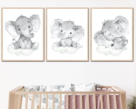 etsy shop: https://etsy.me/46pIADg #neutralnursery #neutralnurseryart #neutralbebyroom #neutralbabyroom #babyroomdecor #graynurserydecor #graynursery #nurseryart #nurserydecor #neutralgender #neutralkidsroom #nurserywalldecor #nurseryartprint #elephantnursery #kidsart Toddler Artwork, Boy Room Poster, Nursery Gray, Baby Elephants Art, Nursery Elephant, Baby Boy Nursery Art, Neutral Nursery Art, Elephant Wall Decor, Baby Nursery Prints