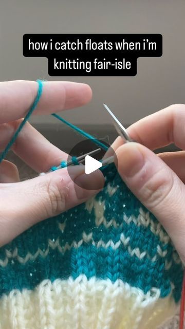 Kylie Milliken on Instagram: "how i catch floats when i’m knitting fair isle! this is what i do when i’m knitting a long stretch with my continental-side yarn and need to catch a float on my english side. this ensures that the strands on the back of the work aren’t too long and won’t get caught in things. 

•••

#knitspiration #knitspo #knittingtutorial #knittingforbeginners #howtoknit #knit #knitting #fairisleknitting #fairisle #catchingfloats" Knitting Fair Isle, Knit Techniques, Knitting Basics, Knitting Tips, Fair Isle Knitting, 1k Views, Knitting Tutorial, Knitting Techniques, Too Long