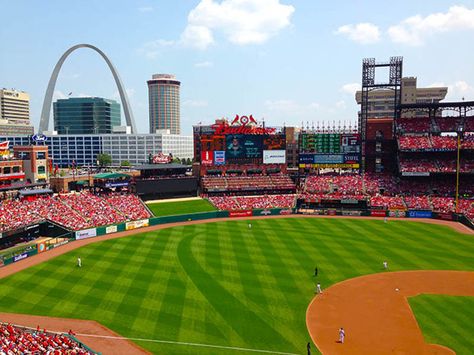 St. Louis Cardinals - A Day at the Ballpark! St Louis Cardinals Wallpaper, Cardinals Wallpaper, Cardinals Game, Busch Stadium, Wallpaper Laptop, North America Travel, St Louis Cardinals, America Travel, Baseball Field