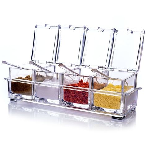 Condiment Dispensers, Premium Spices, Seasoning Rack, Pot Storage, Spice Storage, Spice Containers, Spice Box, Purim, Spice Rack