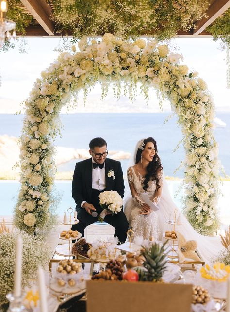 Greece Persian wedding Riviera Wedding, Athens Riviera, Wedding In Greece, Athens Wedding, Persian Wedding, Greece Wedding, Black Tie Dress, Island Art, Wedding 2024