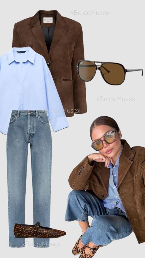 Click on the image to access the products! Xx.
.
.
.
.
#suede #blazer #jacket #outfit #brown #beige #crescent #shoulderbag #businessoutfits #to #style #corporatestyle #womanbusinessoutfits #fashion #officestyle #ootd #fashionista #chic #corporatefashion #careerfashion #fall #outfit #2024fallfashion #fallnails #basic Brown Suede Jacket Outfit, Jeans Blazer Outfit, Suede Jacket Outfit, Corporate Fashion, Corporate Style, Suede Blazer, Career Fashion, Brown Suede Jacket, Jacket Outfit