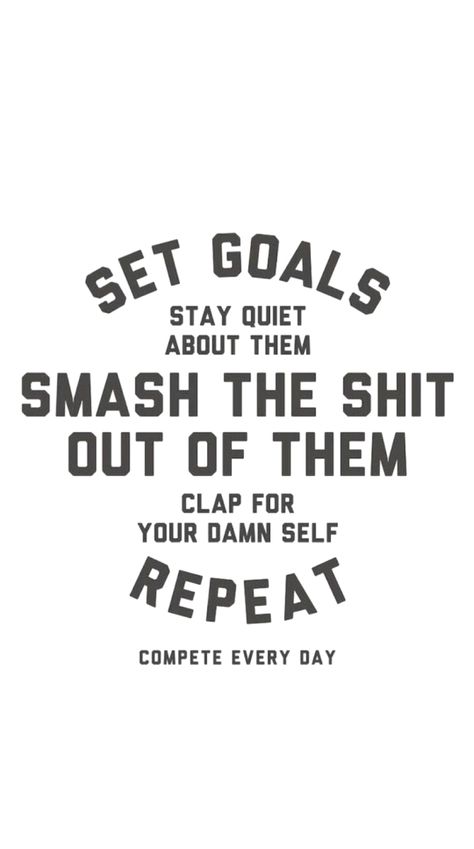 Set goals, stay quiet about them, and 👏🏻for yourself 😉#selffulfillment Set Some Goals Stay Quiet About Them, Stay Quiet About Your Success, Set Goals Stay Quiet About Them, Quiet Success Quotes, Stay Quiet About Your Goals, Work Quietly Quotes, Mom Fitness Quotes, Vision Casting, God Restores