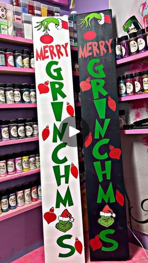 3.3K views · 3.4K reactions | You’re a mean one, Mr. Grinch!!!!!

Alright guys it’s that time of the year again to bring back these cute holiday porch signs. These are currently available on my site 🤪🤪

Remember, whoville is where the Christmas magic reigns!!! 
.
.
.
#grinch #grinchmas #diy #christmasdecor #diyhomedecor #diywoodwork #woodsign #porchdecor #porchview #thegrinch #grinchchristmas #porchsigns #porchleaner #diycrafts | Kandyce williams Holiday Porch Signs, Grinch Sign, Barn Crafts, Grinch Decorations, Mr Grinch, Grinch Christmas Tree, Christmas Crafty, Grinch Christmas Decorations, Merry Happy