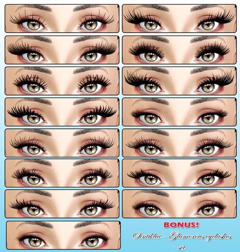 Eyelashes For Sims 4 Cc, Big Eyes Sims 4, S4cc Eyelashes, Sims 3 Cc Lashes, Sims 3 Lashes, Sims 4 Cc Big Lashes, Sims 4 Custom Content Eyelashes, Sims 3 Skin Details, Sims 3 Eyelashes