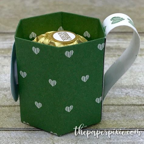 The Paper Pixie, Coffee Cup Crafts, Paper Pixie, Paper Tea Cups, Mini Coffee Cups, Christmas Treats Holders, Paper Coffee Cup, Candy Crafts, Cup Crafts