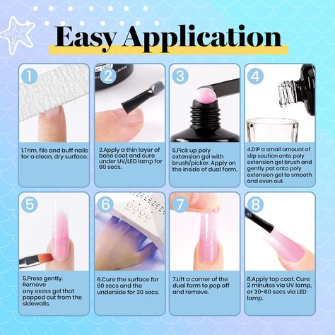 Gel Nails Ideas For Beginners, Biab Nails Tutorial, Poly Gel Nails Tutorial For Beginners, Polygel Removal, Gel Nails For Beginners, Mommy Nails, Nail Poses, Poly Gel Nails, Nail Dehydrator