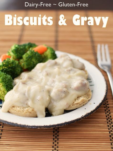 Cauliflower Gravy, Easy Sausage Gravy, Biscuits And Gravy Recipe, Sausage Gravy And Biscuits, Apple Honey, Vegan Biscuits, Gluten Free Biscuits, Cream Biscuits, Vegan Apple