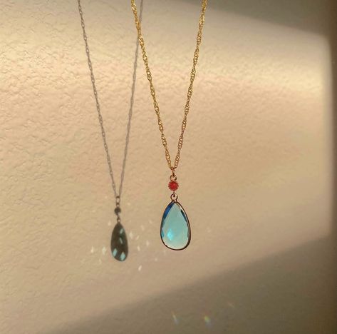 Gem Necklace Aesthetic, Blue Gem Necklace, Terrarium Necklace, S Necklace, Anime Jewelry, Gem Necklace, Dope Jewelry, Howls Moving Castle, Shop Jewelry