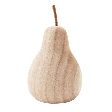 Large Paulownia Wood Pear. Create striking decorative accents anywhere in your home with the large paulownia wood pear from Mudpie. Place on any shelf or table for the ultimate rustic look! The solid paulownia wood pear decor with wooden stem pairs perfectly with the matching small paulownia wood pear. 6 3/4" x 4 1/2" Pear Decor, Pears Decor, Small Bedside Lamps, Wood Pots, Elegant Lighting Fixtures, Pear Wood, Pear Trees, Basket Sets, Mud Pie