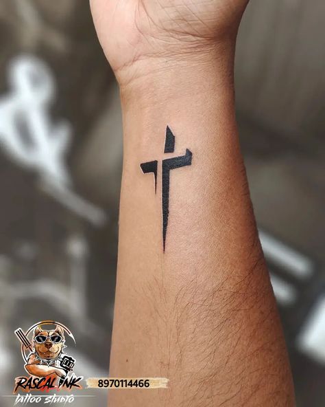 Mens Small Wrist Tattoos, Tattoo Crosses Men, Tattoo The Cross, Christianity Tattoos For Guys, Cross With Scripture Tattoo, Hand Cross Tattoos For Women, Saved Tattoo Christian, Christian Tatoos Idea Men, Men’s Cross Tattoos