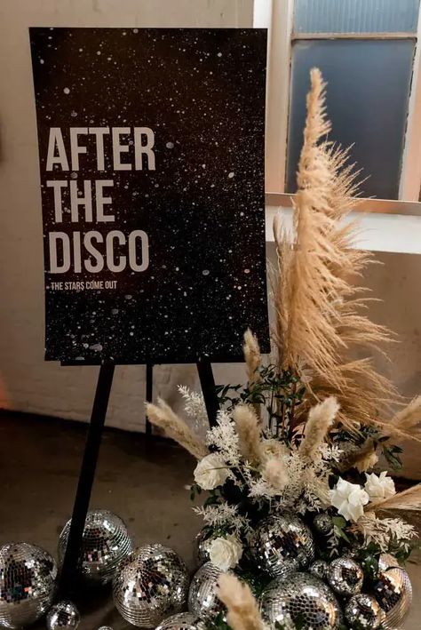 Disco Ball Wedding Decor, Disco Ball Wedding, Disco Ball Decorations, Halfpenny London, Disco Decorations, Disco Party Decorations, Disco Theme, Nye Wedding, Ball Wedding