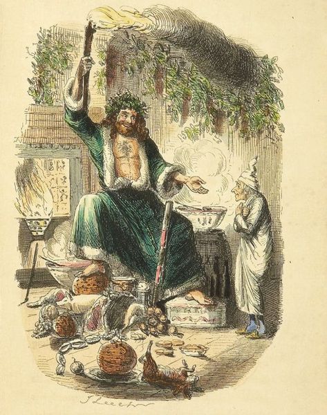 Charles Dickens: Food and Drink - Learn about the influence of food and drink on the literature of Charles Dickens. Victorian era food, A Christmas Carol, Oliver Twist, literary food. Dickensian Christmas, Ghost Of Christmas Present, Dickens Christmas, Ebenezer Scrooge, Classic Christmas Movies, A Christmas Carol, Eco Friendly Paper, Victorian Christmas, Charles Dickens