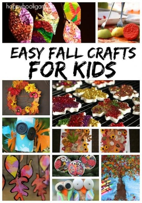 Tissue Paper Crafts For Kids, Grandchildren Activities, Easy Fall Crafts For Kids, Happy Hooligans, Crafts Fall, Tissue Paper Crafts, Easy Fall Crafts, Autumn Activities For Kids, Sand Crafts