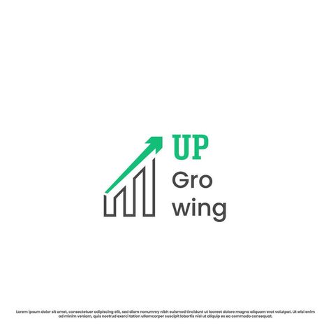 Up graph logo design illustration. Simple minimalistic flat icon line index graphic bar chart upward growing. Financial company business accounting concept symbol. Graph Logo, Bar Graph, Finance Logo Ideas, Modern Finance Logo, Finance Company Logo, Financial Institution Logo, Data Logo, Free Symbols, Financial Logo