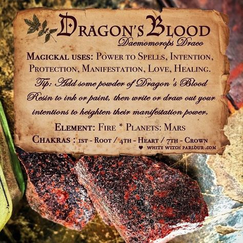 A powerful Manifestation ingredient, ‘Dragon’s Blood resin,’ is now back on my shelves ! ✨ Www.Whitewitchparlour.Com . #manifest… Manifestation Spells, Magickal Herbs, Witch Herbs, Magic Herbs, Witchy Tips, Dragon Blood, Magical Herbs, Wiccan Spell Book, Kitchen Witchery