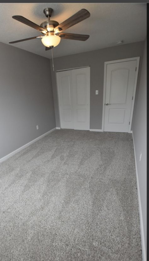 Bedroom Grey Tiles, Carpet For Grey Walls, Bedroom Inspirations Carpet Floor, Carpet And Wall Color Combinations, Carpet With Grey Walls, Light Grey Bedroom Walls, Gray Carpet Bedroom, Light Grey Room, Carpet Apartment