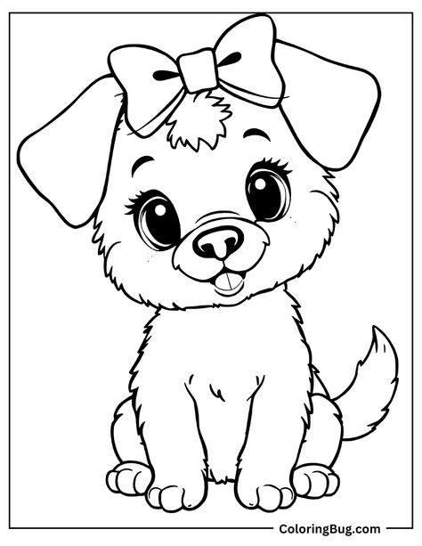 60 Cute Puppy Coloring Pages (Free Printable PDFs) Printable Puppy Coloring Pages, Puppy Coloring Pages Free Printable, Cute Puppy Coloring Pages, Dog Coloring Pages Free Printable, Cute Puppies Golden Retriever, Cute Husky Puppies, Puppy Coloring Pages, Rainy Day Fun, Cute Husky