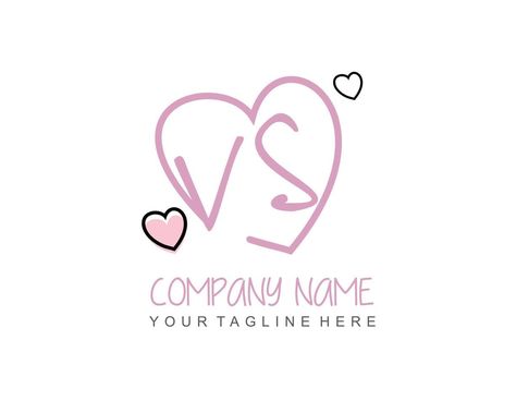 Initial VS with heart love logo template vector Vs Love Logo, St Love Logo, Rp Love Logo, Vs Initial Logo, Love Logo Heart, Wedding Dress Drawings, Download Wallpaper Hd, Love Logo, Dress Drawing