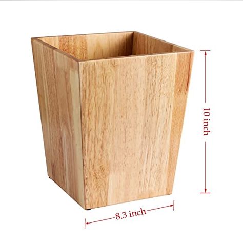 Wooden Waste Basket, Wooden Garbage Can, Office Trash Can, Wooden Trash Can, Wood Trash Can, Wood Serving Platter, Bathroom Trash Can, Diy Office, Trash Bins