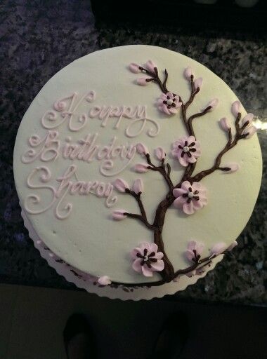 Cherry Blossom Cake Ideas, Sakura Cake, Funky Cakes, Cherry Blossom Cake, Blossom Cake, Japanese Cake, 100 Day Celebration, Tree Cakes, Cute Birthday Cakes