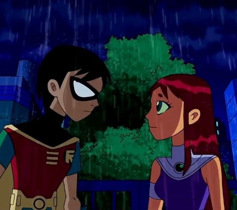 Robin X Starfire, Robin And Starfire, Old Teen Titans, Robin Starfire, Teen Titans Robin, Starfire And Raven, Nightwing And Starfire, Original Teen Titans, Japanese Animated Movies