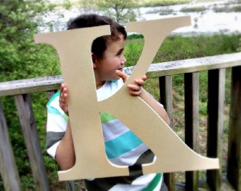 Free 2-day shipping. Buy Paintable Wood Letter, 24'' Times K, Large Wooden Letter, Craft at Walmart.com Wooden Letter Crafts, Paint Diy Crafts, Wooden Alphabet Letters, Large Wooden Letters, Letter Craft, Wall Letter, Wooden Wall Letters, Driftwood Wall Art, Wood Letter