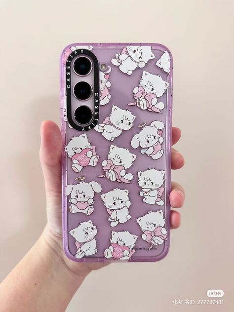 Samsung Purple Phone, Samsung A54 Case, Samsung S23 Aesthetic, Samsung Cases Aesthetic, Korean Phones, Toothless And Stitch, Dream Phone, Capas Samsung, Cute Headers For Twitter