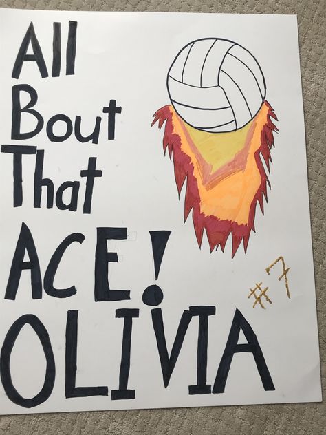 Volleyball Game Signs Student Section, Student Section Posters Volleyball, Setter Posters Volleyball, Volleyball Poster Board Ideas, Volleyball Spirit Posters, Volleyball Sign Ideas, Volleyball Posters For Games Ideas, Poster Ideas For Sports, Volleyball Game Posters