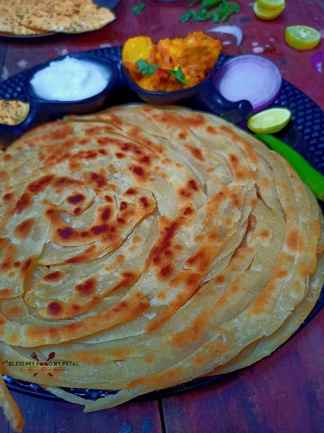 whole wheat Laccha paratha 4 methods | layered paratha recipe Wheat Paratha Recipe, Laccha Paratha Recipe, Paratha Recipes Plain, Different Paratha Recipes, Laccha Paratha Photography, Laccha Paratha, Different Types Of Paratha Recipe, Indian Flat Bread, Paratha Recipes